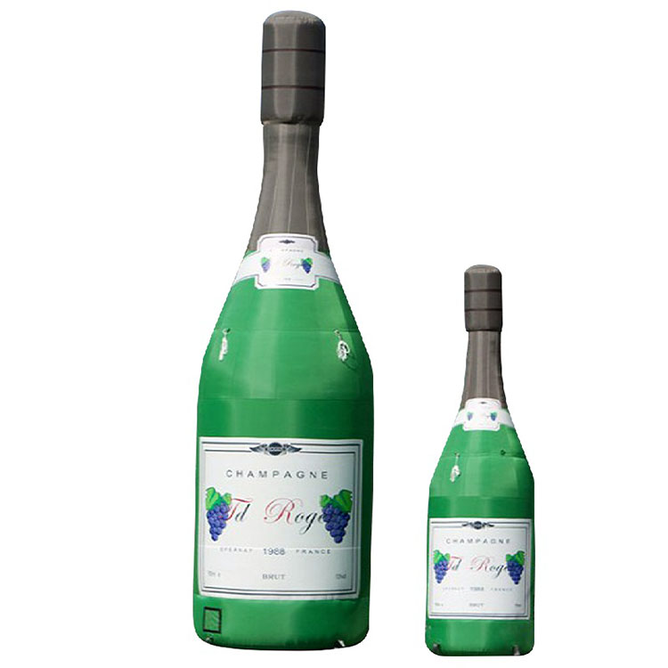 opblaasbare champagnefles huren