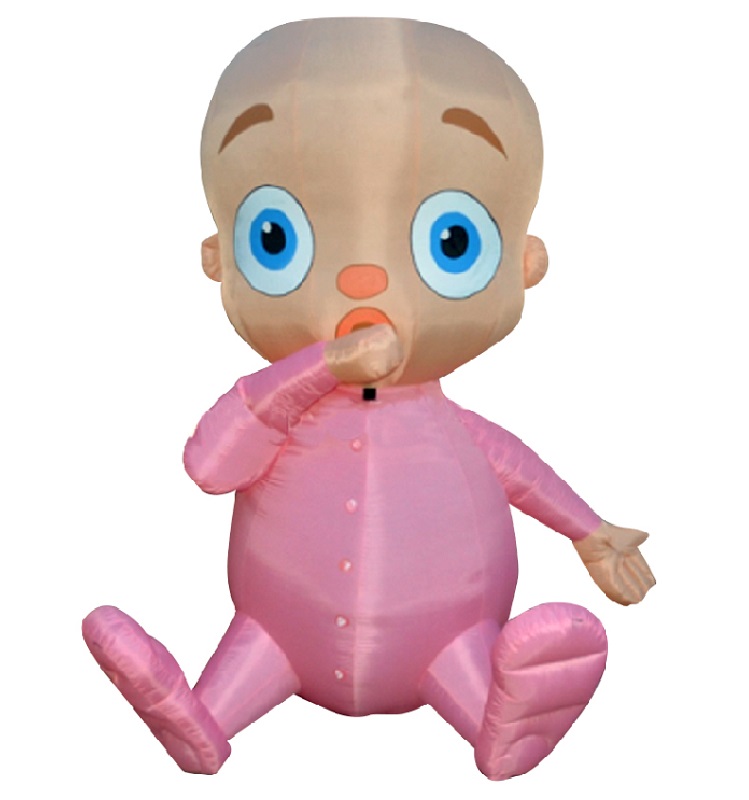Opblaasbare Baby Meisje Roze huren