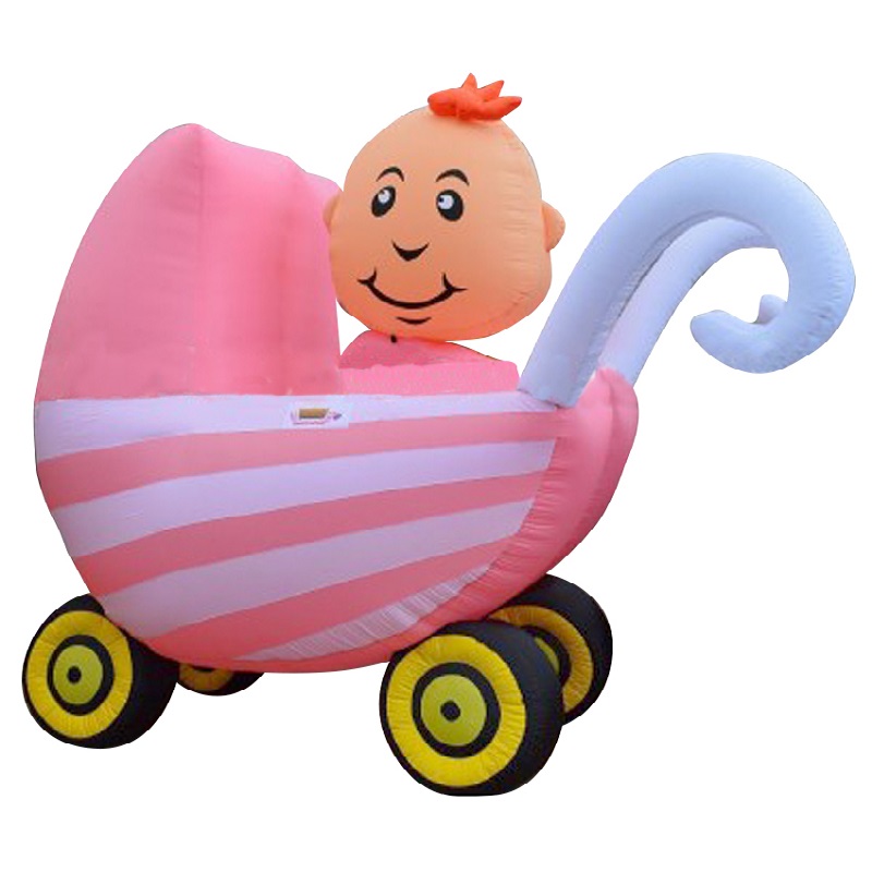 Opblaasbare Kinderwagen Roze Huren
