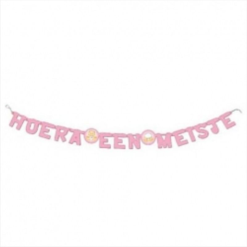 Letterslinger "Hoera een meisje" kopen